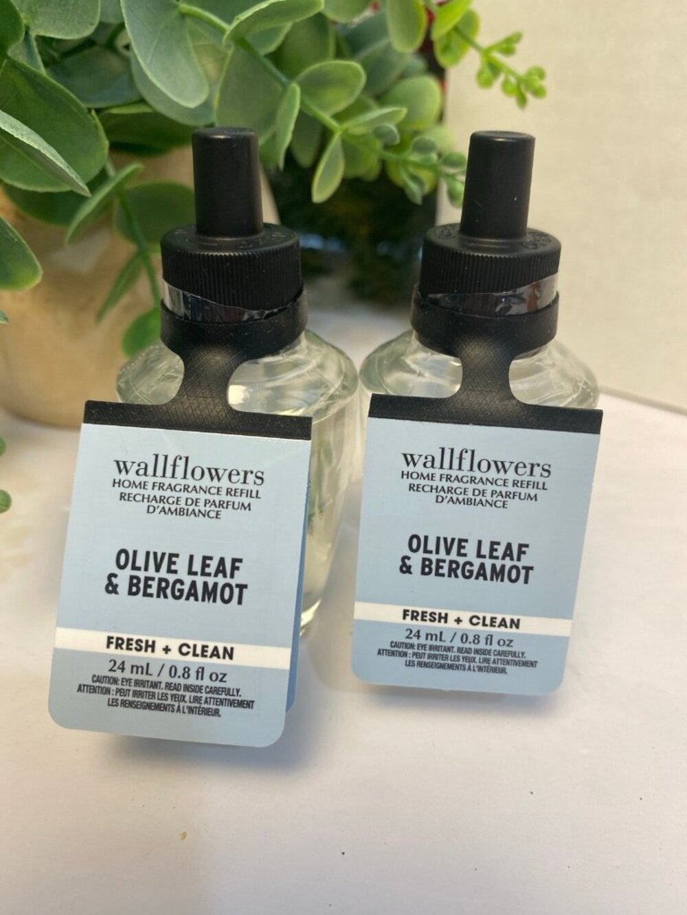 Olive Leaf & Bergamot 2 New Wallflower Home Fragrance Refills
